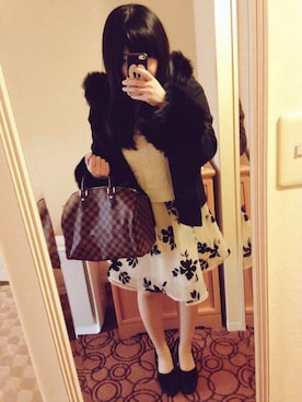 「dazzlin（ダズリン）のアイテム（ダッフルコート）」を使った、yuriさん（レディース・157cm）の冬コーディネート
