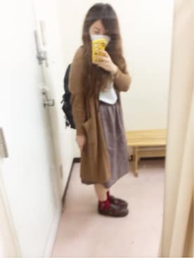「chambre de charme（シャンブルドゥシャーム）のアイテム（アクセサリー）」を使った、chinaさん（レディース・158cm）の秋コーディネート