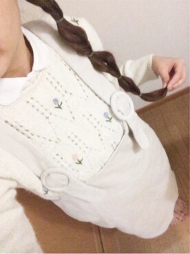 「くるりんぱヘアー」｜「アイテム（トップス）」を使った、chinaさん（レディース・158cm）の秋コーディネート