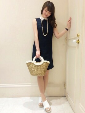 「MINIMUM（ミニマム）のアイテム（ワンピース/ドレス）」を使った、minimum神戸マルイstaffさん（レディース・159cm）の春コーディネート