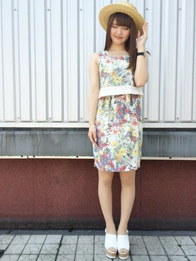 「MINIMUM（ミニマム）のアイテム（ワンピース/ドレス）」を使った、minimum神戸マルイstaffさん（レディース・159cm）の春コーディネート