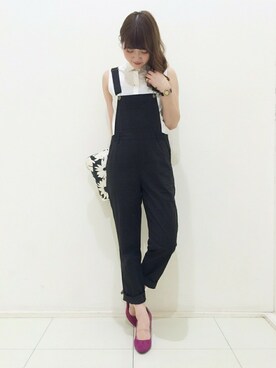 「MINIMUM（ミニマム）のアイテム（パンツ）」を使った、minimum神戸マルイstaffさん（レディース・159cm）の秋コーディネート