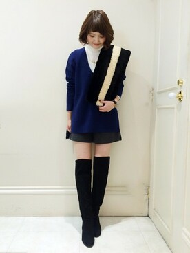 「MINIMUM（ミニマム）のアイテム（パンツ）」を使った、minimum神戸マルイstaffさん（レディース・159cm）の秋コーディネート