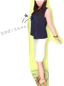 「EGOIST（エゴイスト）のアイテム（サンダル）」を使った、aykさん（レディース・158cm）の夏コーディネート