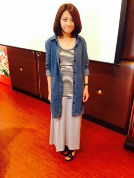「archives（アルシーヴ）のアイテム（ワンピース/ドレス）」を使った、黃筱倫さん（レディース・157cm・10代）の夏コーディネート