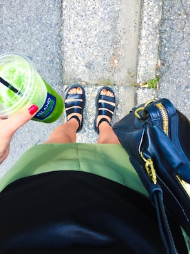 「3.1 Phillip Lim（スリーワンフィリップリム）のアイテム」を使った、小竹麻美さん（レディース・163cm）の夏コーディネート