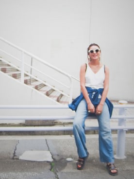 小竹麻美さん（レディース・163cm）の夏コーディネート