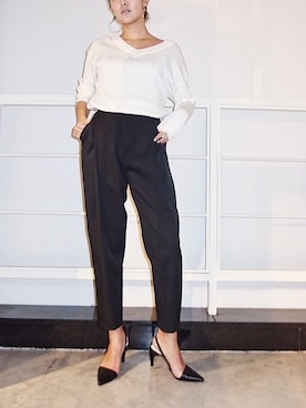 小竹麻美さん（レディース・163cm）の春コーディネート