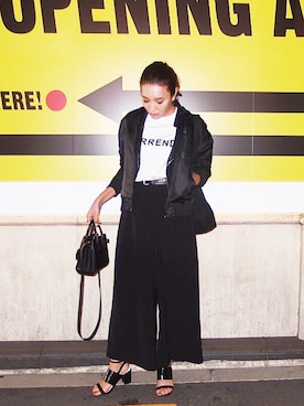 「JOHN LAWRENCE SULLIVAN（ジョンローレンスサリバン）のアイテム」を使った、小竹麻美さん（レディース・163cm）の春コーディネート