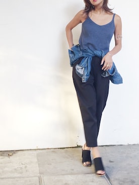 小竹麻美さん（レディース・163cm）の春コーディネート