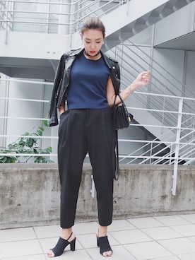 小竹麻美さん(レディース・163cm)の夏コーディネート