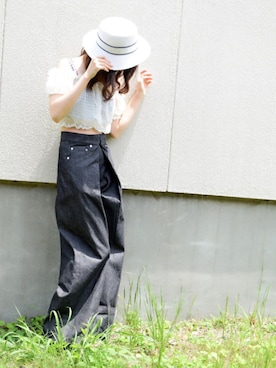 「スナイデル」｜「アイテム（その他）」を使った、poyoさん（レディース・160cm）の夏コーディネート