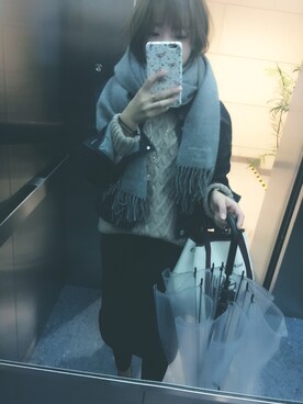 梨佳さん（レディース・164cm）の冬コーディネート