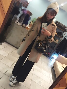梨佳さん(レディース・164cm)の冬コーディネート