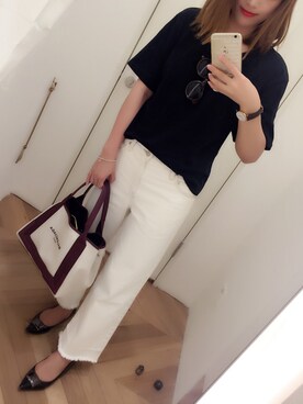 梨佳さん（レディース・163cm）の夏コーディネート