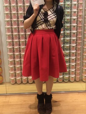 「MOUSSY（マウジー）のアイテム（スタジャン）」を使った、nanacoさん（レディース・159cm）の夏コーディネート