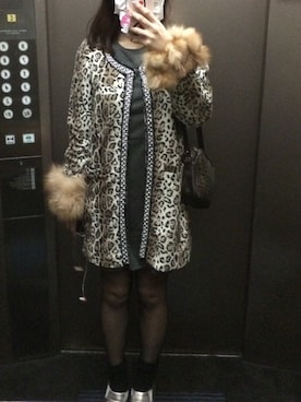 「TITTY&CO.（ティティーアンドコー）のアイテム（ノーカラージャケット）」を使った、nanacoさん（レディース・159cm）の秋コーディネート