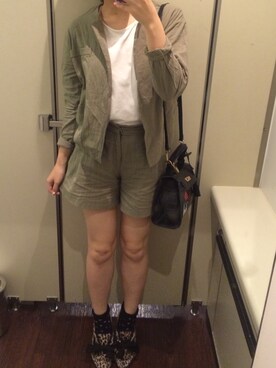 「DHOLIC（ディーホリック）のアイテム（セットアップ）」を使った、nanacoさん（レディース・159cm）の秋コーディネート