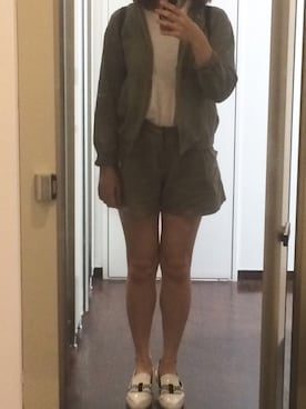 「DHOLIC（ディーホリック）のアイテム（セットアップ）」を使った、nanacoさん（レディース・159cm）の秋コーディネート