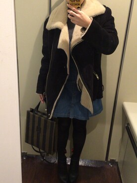 「Ulula（ウルラ）のアイテム」を使った、nanacoさん（レディース・159cm）の冬コーディネート