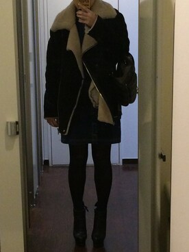 「Ulula（ウルラ）のアイテム」を使った、nanacoさん（レディース・159cm）の冬コーディネート