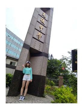 「Hater snapback（ヘイタースナップバック）のアイテム」を使った、🎀🐬 好任倖 ✨さん（レディース・160cm）の春コーディネート