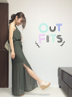 「祭り」｜「アイテム（ワンピース/ドレス）」を使った、misaさん（レディース・165cm）の夏コーディネート