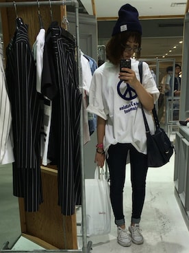 「SASQUATCHfabrix.（サスクワァッチファブリックス）のアイテム」を使った、nonnonさん（レディース・158cm）の夏コーディネート