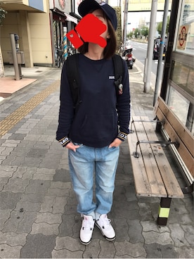 「Jordan」｜「アイテム（財布/小物）」を使った、yui tさん（レディース・163cm）の秋コーディネート