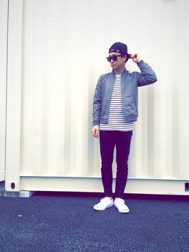 「CONVERSE（コンバース）のCONVERSE コンバース ジャック パーセル / JACK PURCEL（スニーカー）」を使った、gon48さん（メンズ・171cm）の春コーディネート