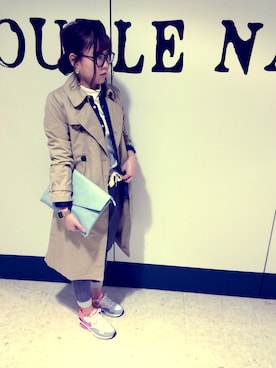 「スウェット×シャツ」｜MASUTANI MIHOKOさん（レディース・166cm）の冬コーディネート