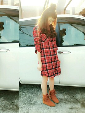 「CLOSE-UP（クローズアップ）のアイテム（シューズ）」を使った、まなみさきさん（レディース・153cm）の春コーディネート