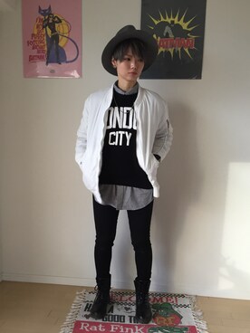 「Jungle Storm（ジャングルストーム）のアイテム（ジャケット/アウター）」を使った、itoさん（レディース・164cm）の冬コーディネート