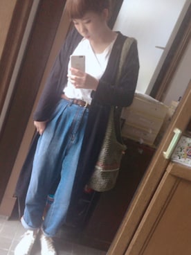 「青文字系」｜えりんぎさん（レディース・161cm）の秋コーディネート