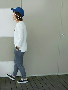 「グレーパンツ」｜mi.さん（レディース・160cm）の春コーディネート