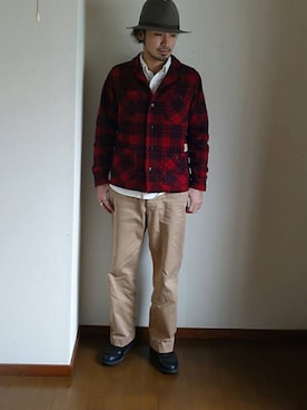 「COOTIE」｜「アイテム（その他アウター）」を使った、kiarekoさん（メンズ・175cm）の冬コーディネート