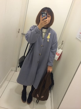 「chambre de charme（シャンブルドゥシャーム）のアイテム（アクセサリー）」を使った、talさん（レディース・157cm）の冬コーディネート