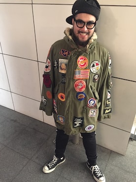「SNOID（スノイド）のアイテム」を使った、DAICHI TEDDYさん（メンズ・163cm）の秋コーディネート