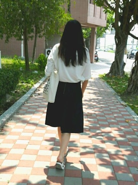 「catworld（キャットワールド）のアイテム」を使った、鄭佳鎔さん（レディース・171cm）の春コーディネート