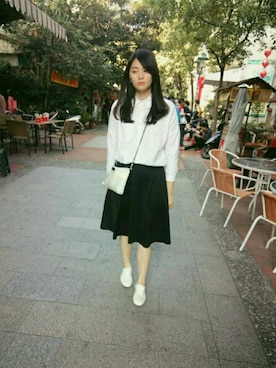 「catworld（キャットワールド）のアイテム」を使った、鄭佳鎔さん（レディース・171cm）の夏コーディネート