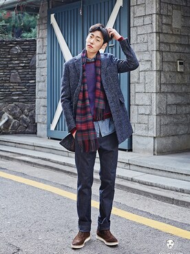 「model」｜아이즈매거진(eyesmag.com)さん（メンズ・186cm）の冬コーディネート