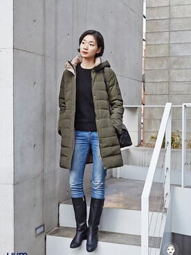 「streetsnap」｜「アイテム（その他アウター）」を使った、아이즈매거진(eyesmag.com)さん（レディース・172cm）の冬コーディネート