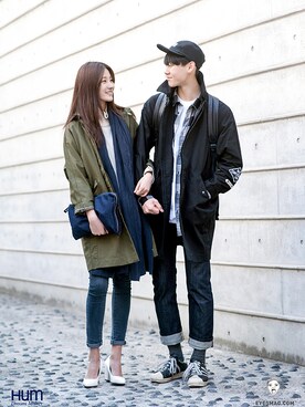 「streetsnap」｜「アイテム（その他アウター）」を使った、아이즈매거진(eyesmag.com)さん（メンズ・184cm）の冬コーディネート
