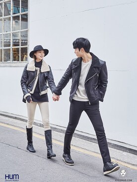 「streetsnap」｜「アイテム（その他アウター）」を使った、아이즈매거진(eyesmag.com)さん（メンズ・182cm）の冬コーディネート
