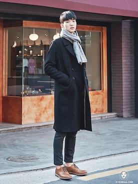 「streetsnap」｜「アイテム（その他シューズ）」を使った、아이즈매거진(eyesmag.com)さん（メンズ・185cm）の春コーディネート