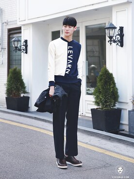 「streetsnap」｜「アイテム（その他シューズ）」を使った、아이즈매거진(eyesmag.com)さん（メンズ・186cm）の春コーディネート