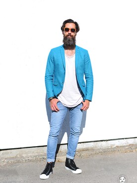 「streetfashionphotographer」｜아이즈매거진(eyesmag.com)さん（メンズ・175cm）の夏コーディネート