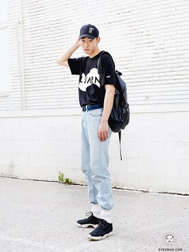「streetfashionphotographer」｜아이즈매거진(eyesmag.com)さん（メンズ・180cm）の夏コーディネート