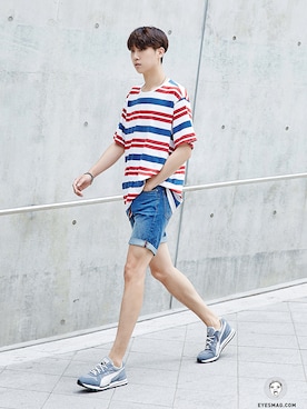 「streetfashionphotographer」｜아이즈매거진(eyesmag.com)さん（メンズ・179cm）の夏コーディネート