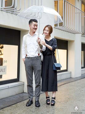 「streetsnap」｜「アイテム（その他シューズ）」を使った、아이즈매거진(eyesmag.com)さん（メンズ・178cm）の夏コーディネート
